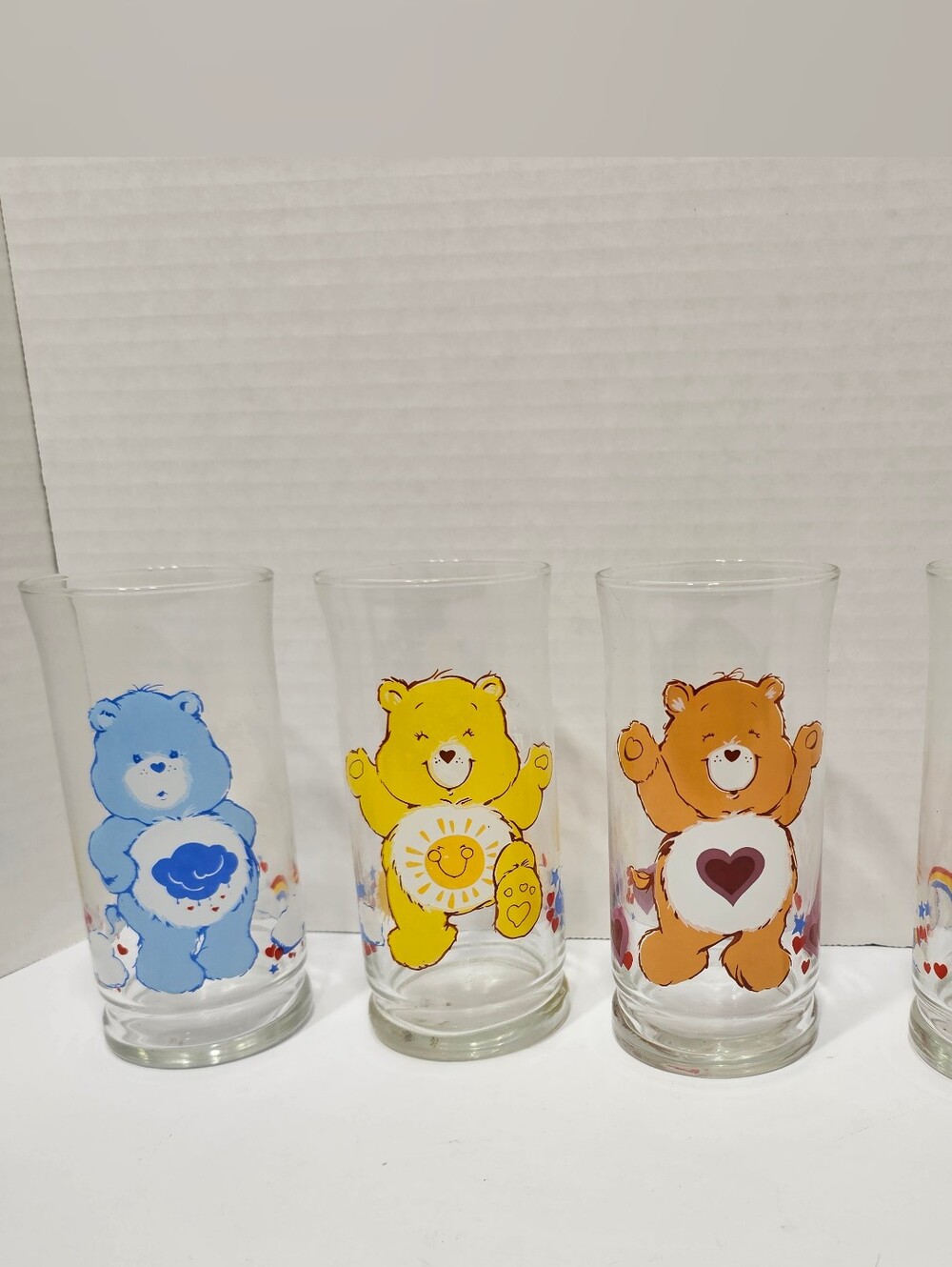 Vintage 1983 Pizza Hut Care Bears Drinking Glasses